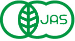 Det japanske økologilogo, hvor der i logoet står JAS